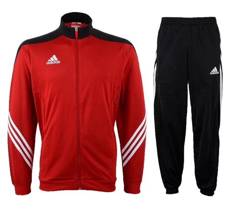 adidas trainingspak rood wit|Adidas trainingspakken heren.